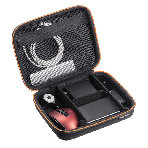 たのめーる】サンワサプライ セミハードガジェットケース Lサイズ