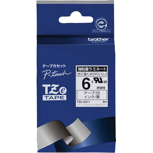 たのめーる】ブラザー ピータッチ TZeテープ 強粘着ラミネートテープ