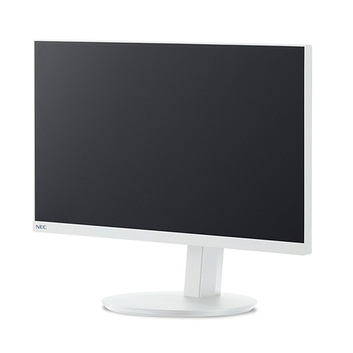 たのめーる】NEC 21.5型3辺狭額縁VAワイド液晶ディスプレイ ホワイト