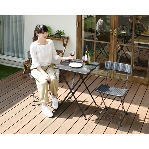 たのめーる】YAMAZEN ガーデンテーブルセット NWF-3 1セットの通販