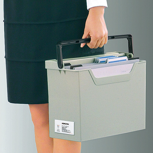 たのめーる】コクヨ ファイルボックス-RP A4 ダークグレー フ-RP980DM