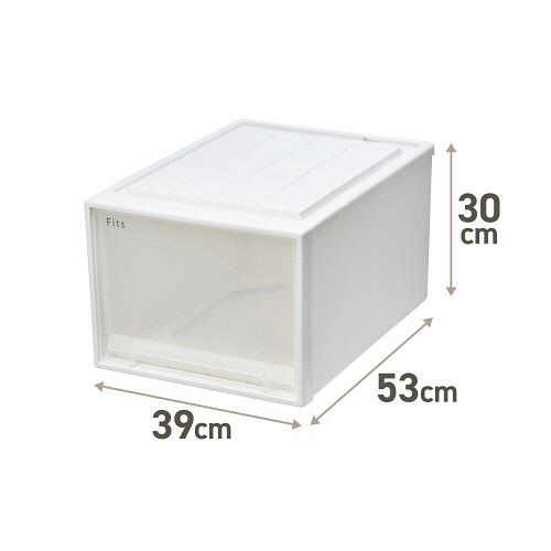 たのめーる】天馬 Fits フィッツケース 53-39L ホワイトクリア 1個の通販