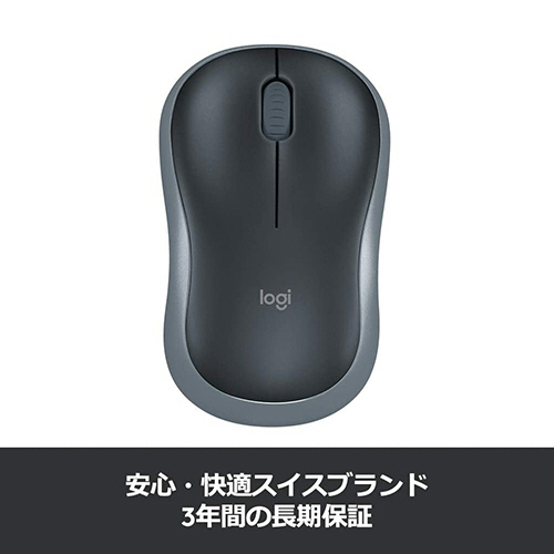 たのめーる】ロジクール ワイヤレスマウス M186 グレー M186CG 1個の通販