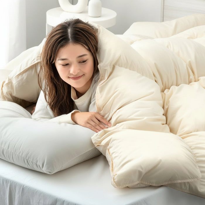 クイーン]羽毛布団 ホワイトダックダウン93％ CILゴールドラベル 36