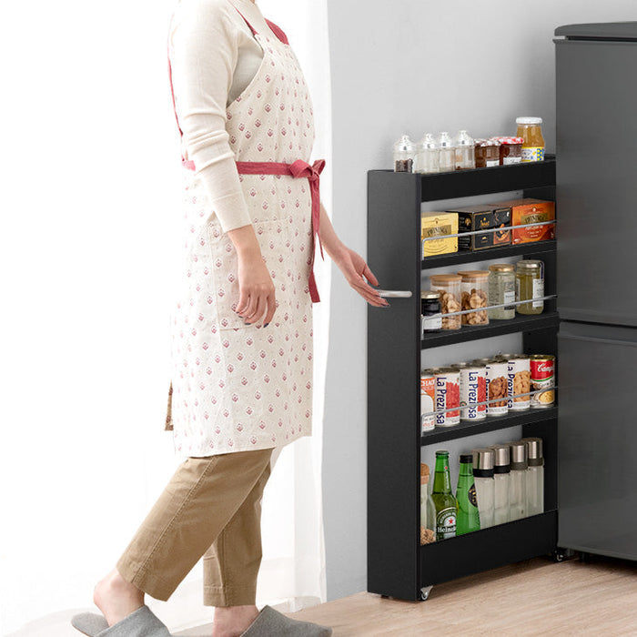 アウトレット キャンセル戻り品】幅16cm 隙間収納 ロータイプ キッチン