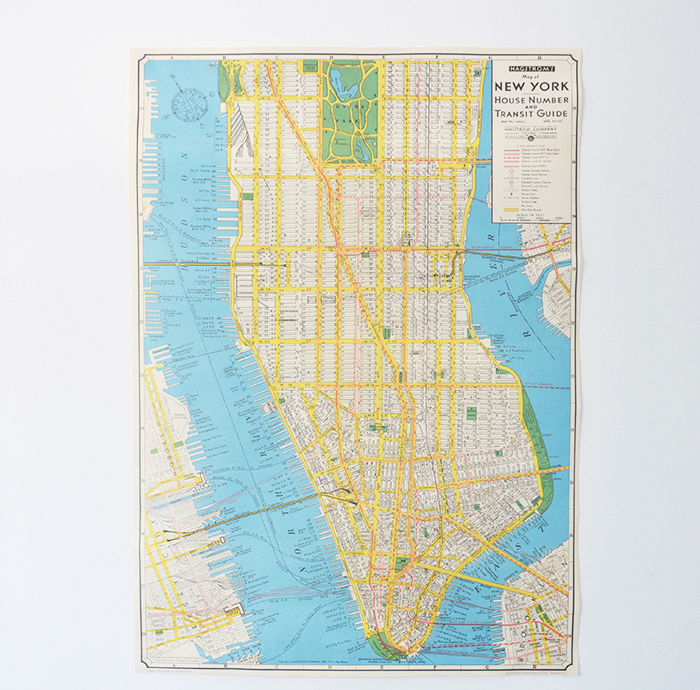 ニューヨーク地図 ポスター / Tapie rental - 撮影用小道具 レンタル