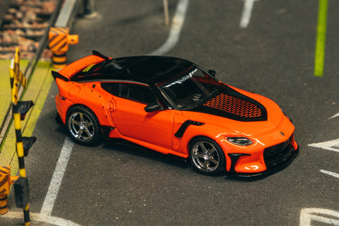 Tarmac Works 1/64 Nissan VeilSide FFZ400 Fairlady Z Orange - GLOBAL64