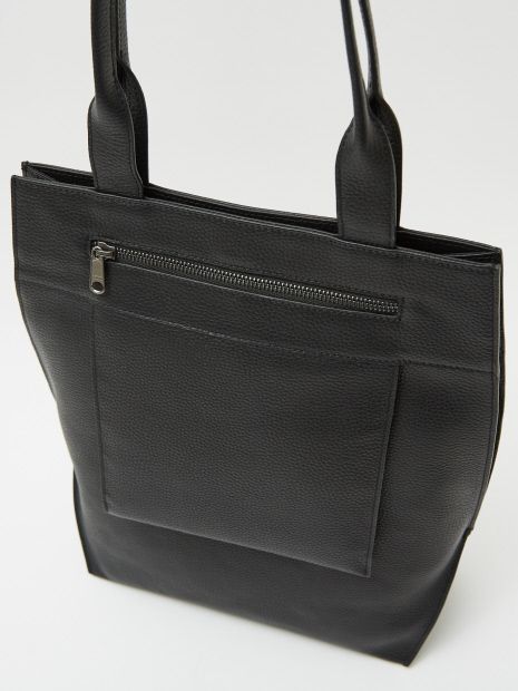 alfredoBANNISTER - ヘキサゴン レザー トートバッグ BLACK