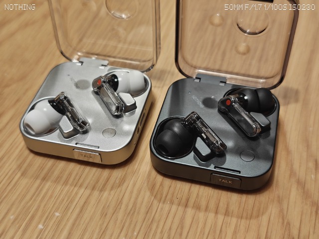 透明＋アルミのNothing Ear (3)が登場。ケース内蔵マイクをさっそく