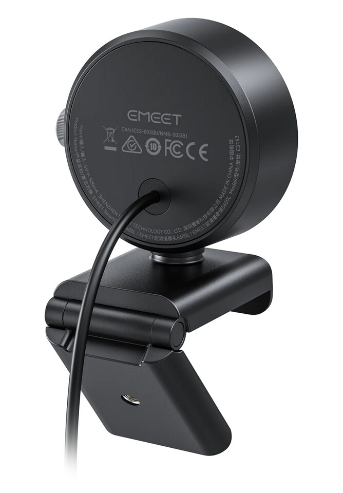 EMEET Launches S600L: A 4K Webcam with Built-in Ring Light for