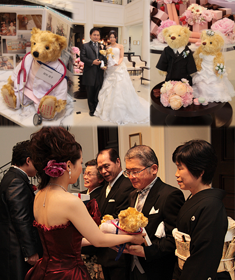 かわいらしくゲストを迎えてくれました。♪アニバーサリーベア