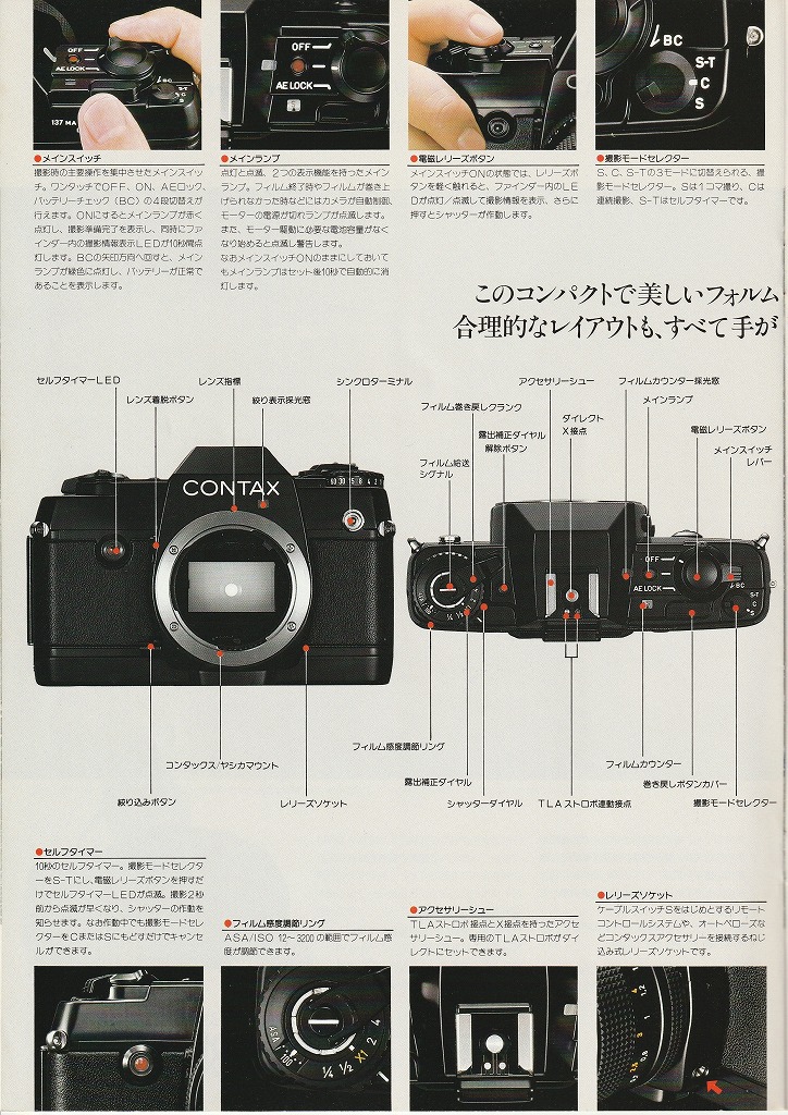 コンタックス137MA QUARTZ/137MD QUARTZ フィルム一眼レフカメラ（1983