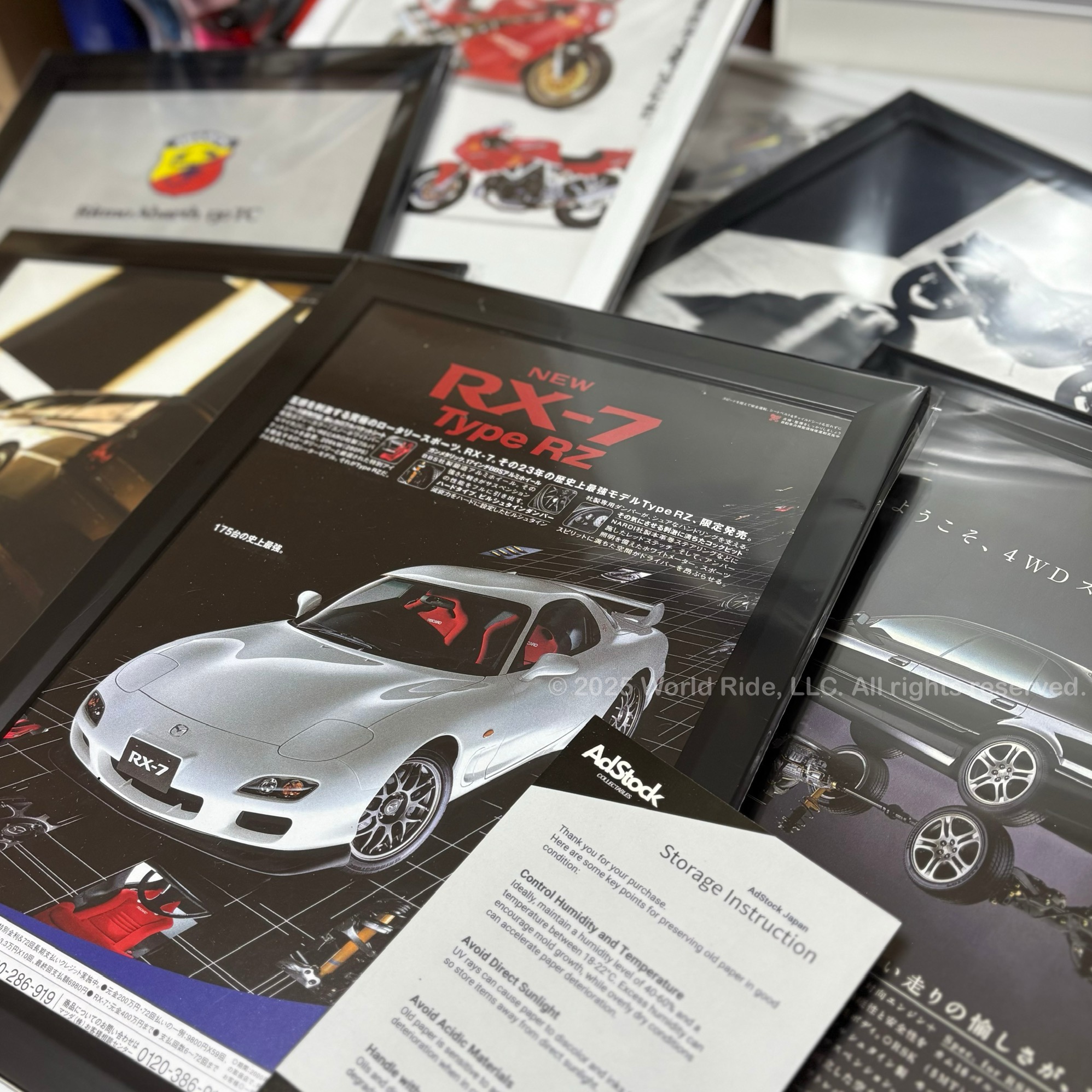 Authentic Official Mazda MX-5 Miava Ad Poster NB Parts MX5 Mk2 OEM