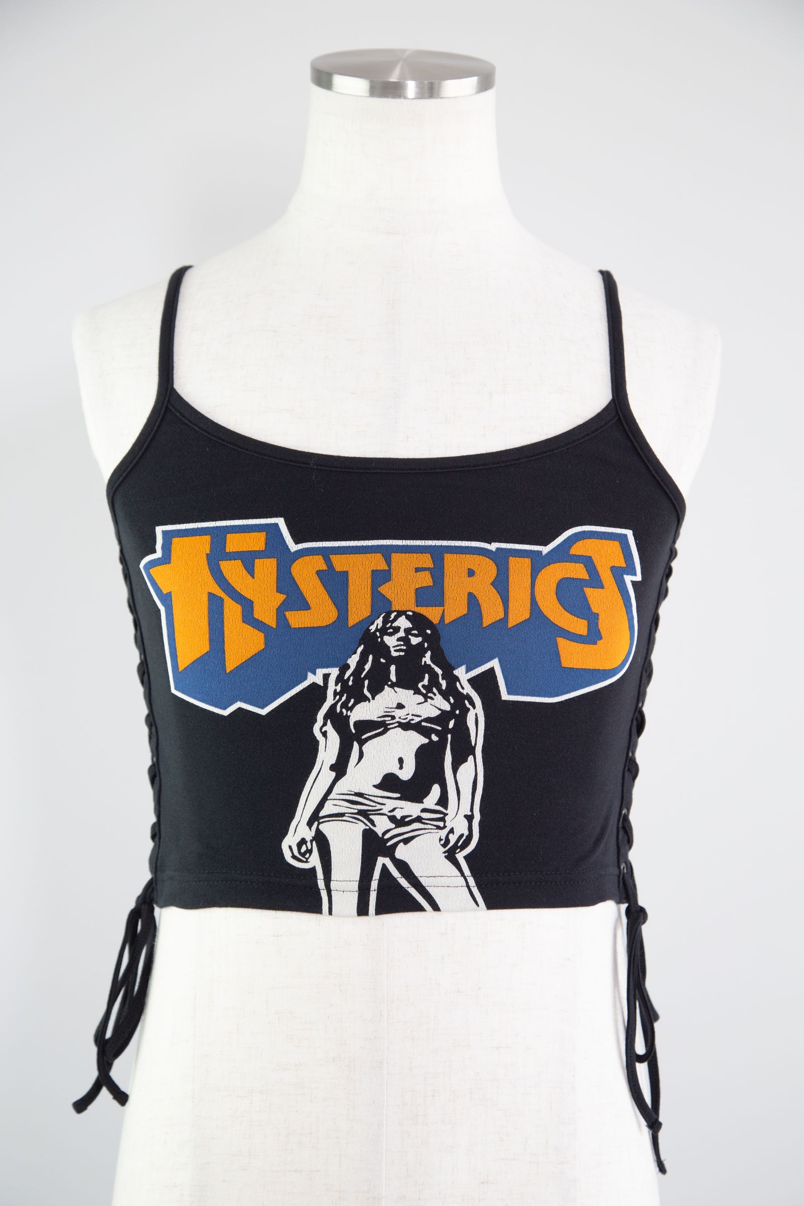 HYSTERIC GLAMOUR - BAD AS MAMA 編み上げショート丈キャミソール