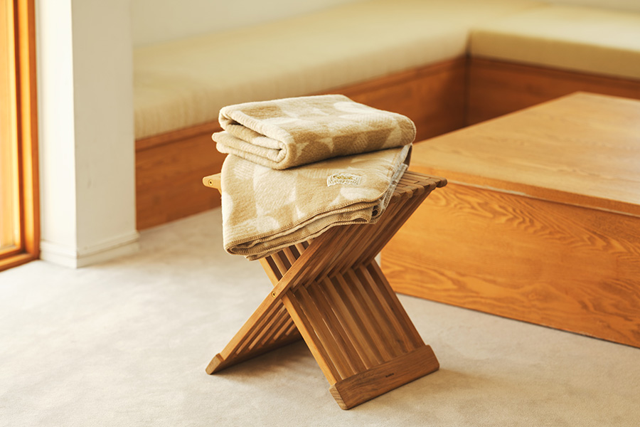 ウールラウンドスクエアケット: ｜オーガニックコットンタオル・ギフト