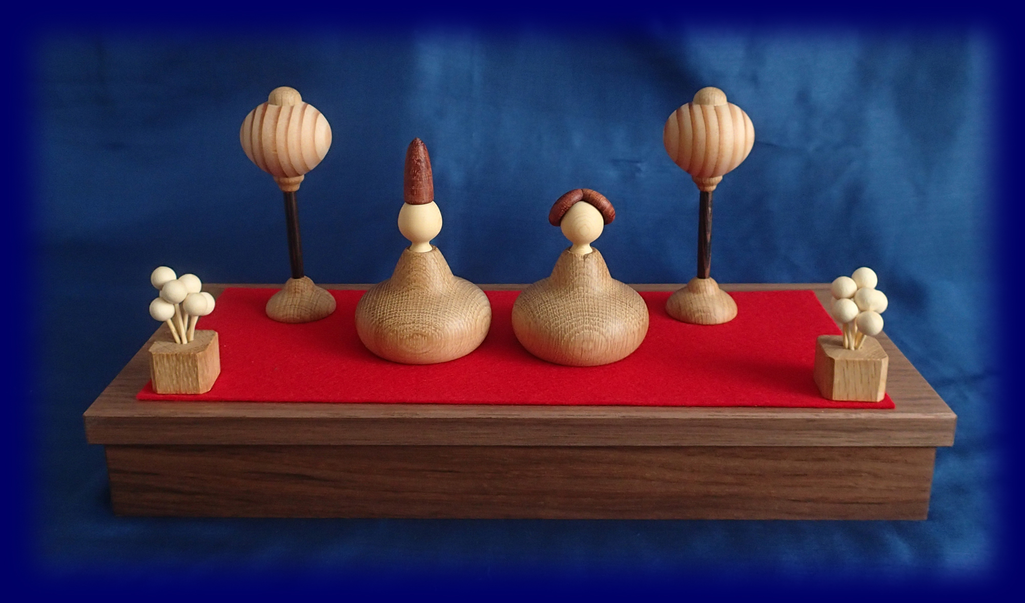 新］ひな1段セット（小）（北海道 旭川 三浦木地工房）[クラフト]