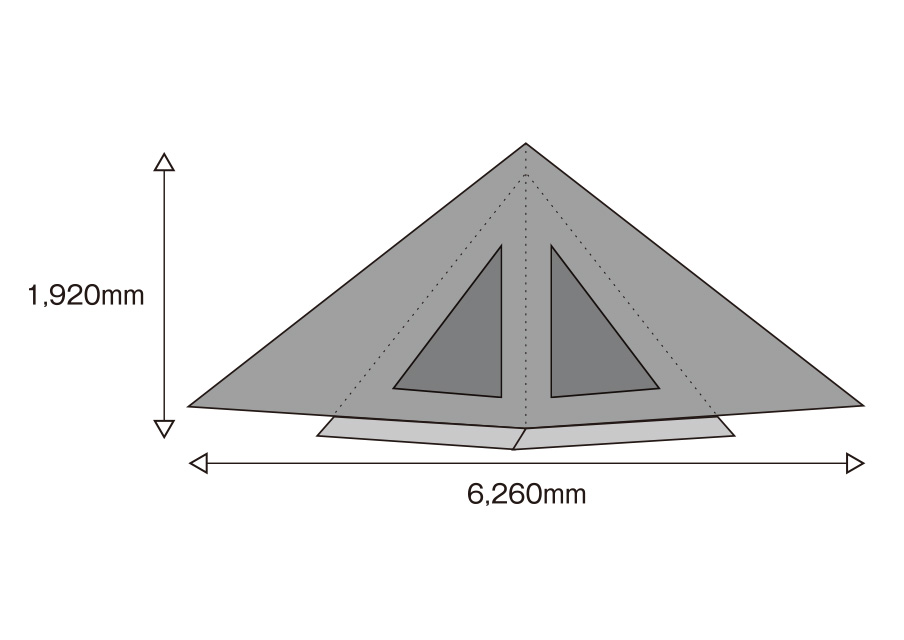 サーカスTC DX専用窓付きフロントフラップサンドカラー｜TENT