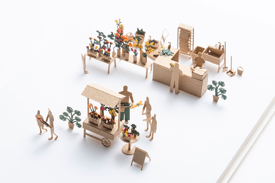 1/100建築模型用添景セット No.99 お花屋さん編 - 製品リスト／ネット