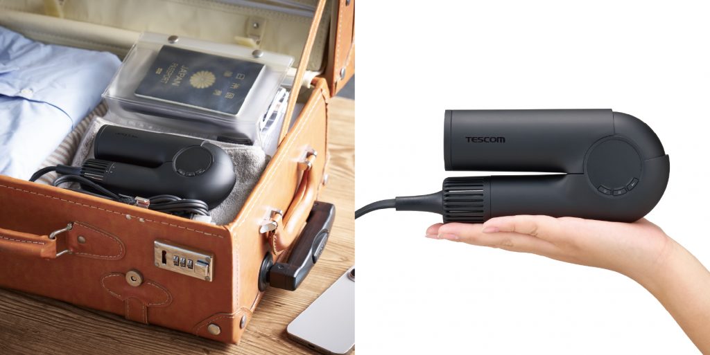 パワフルなのに手のひらサイズ！ テスコムから、国内外の旅行やジム