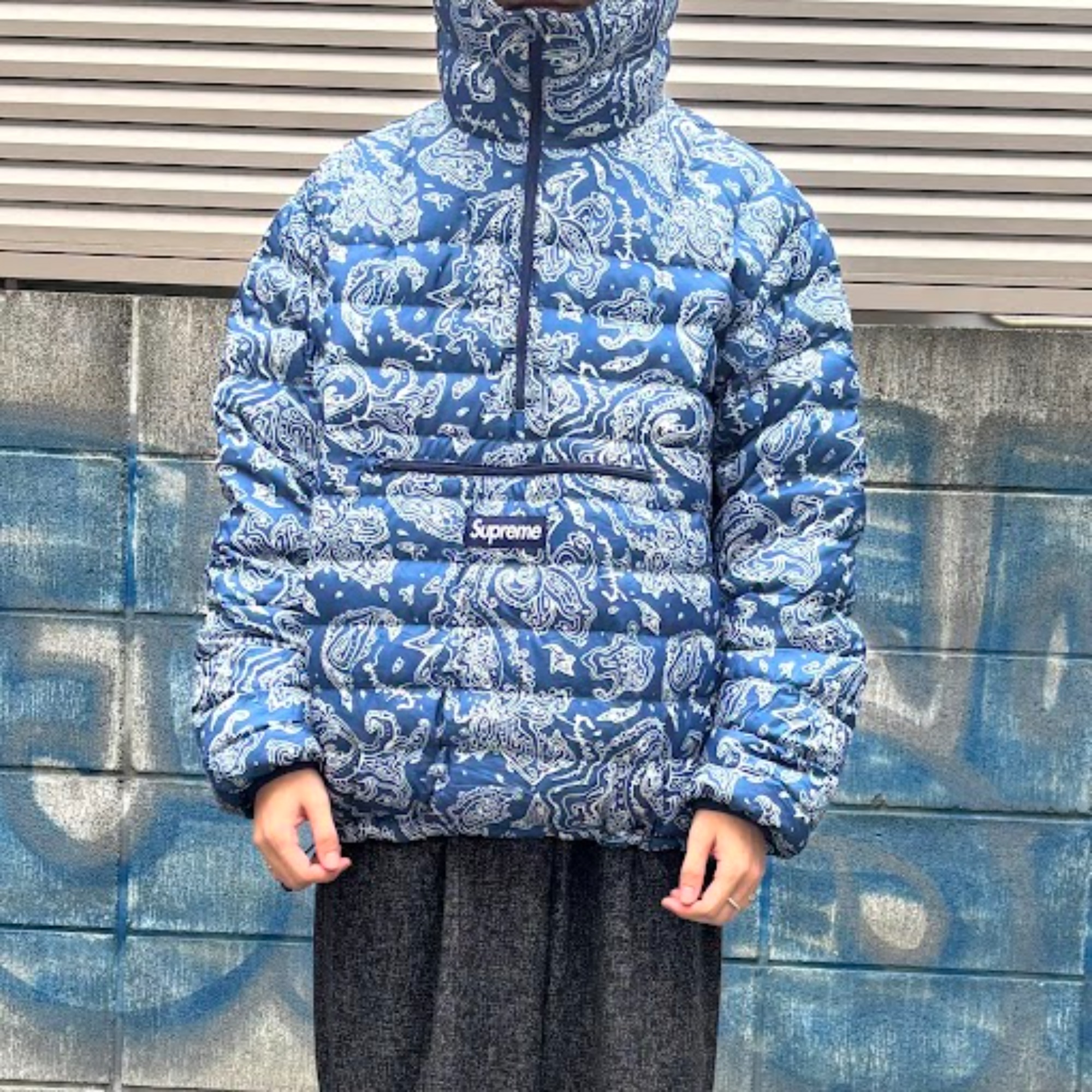 SUPREME/シュプリーム】より【Micro Down Half Zip Hooded Pullover