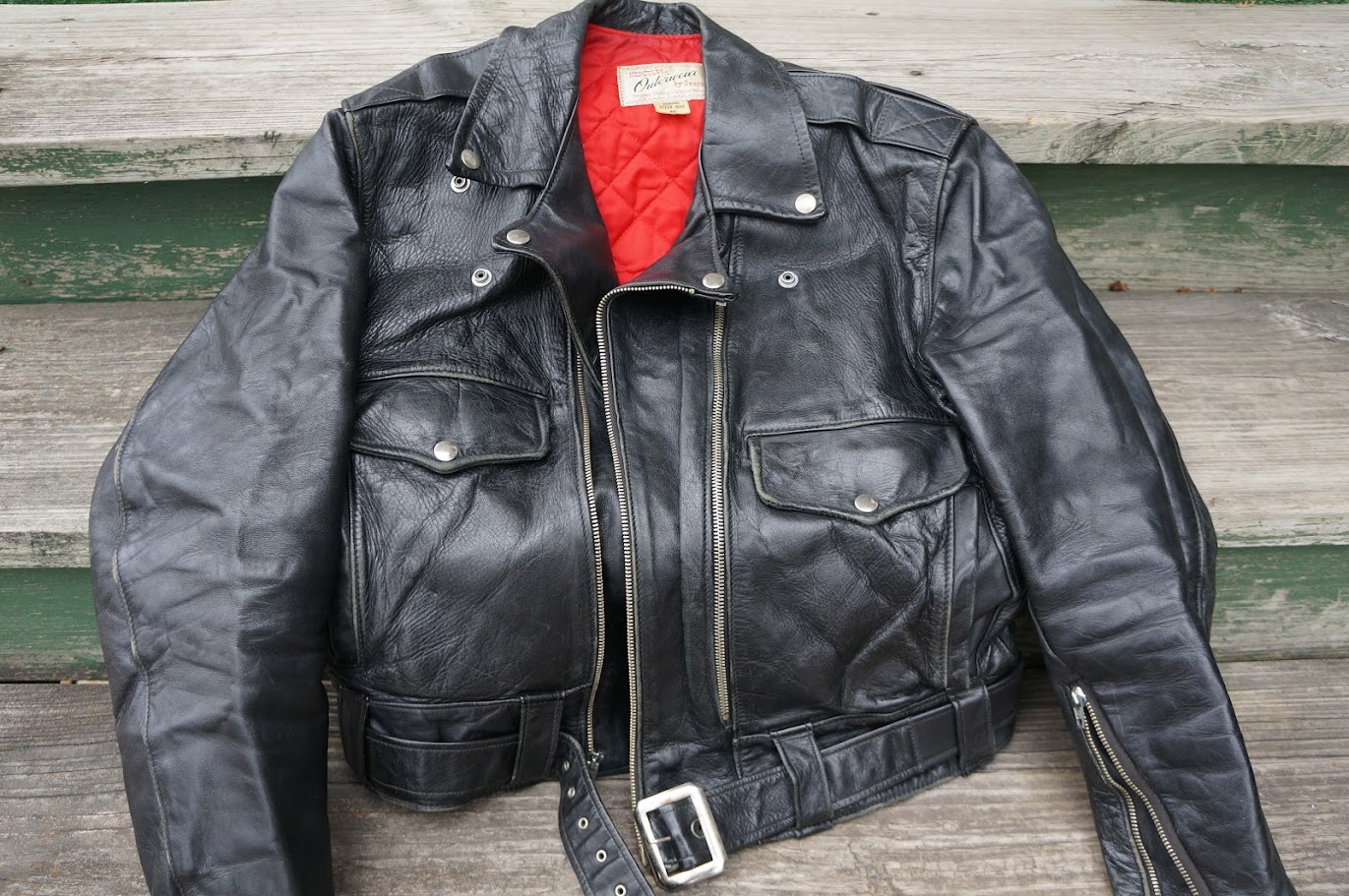 Vintage 1950s Sears Hercules Map Pocket MC Jacket 40/42 | The