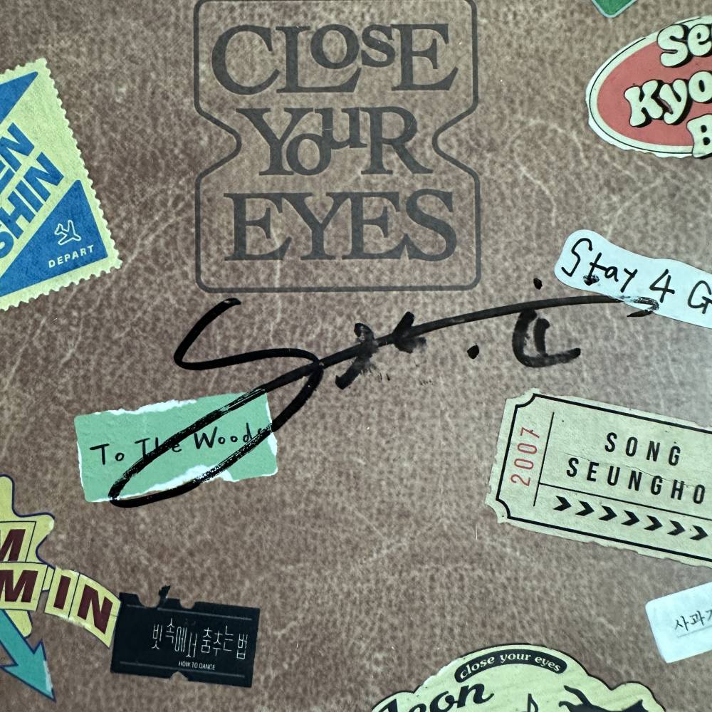 CLOSE YOUR EYES SEUNGHO SIGNED 1ST MINI ALBUM 'ETERNALT'