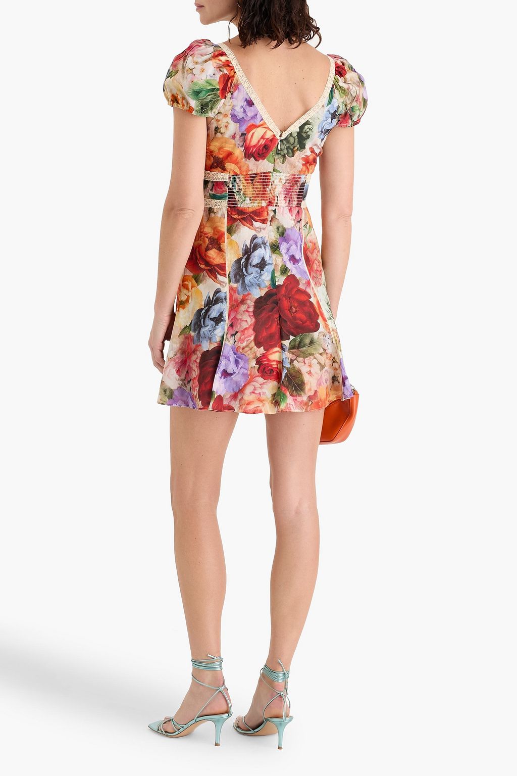 ALICE + OLIVIA Rose floral-print cotton mini dress | THE OUTNET
