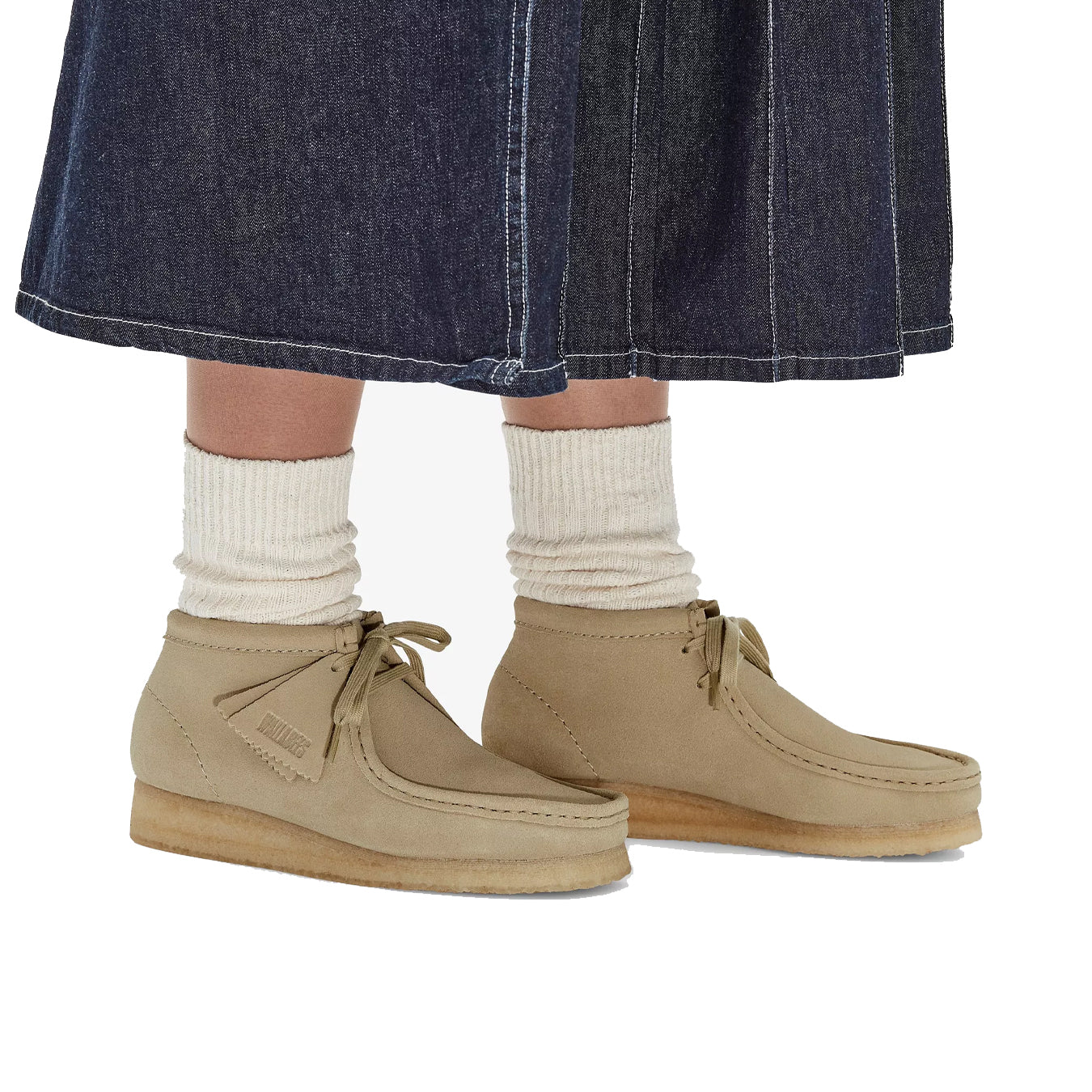 Clarks Originals Womens Wallabee Boot Maple Suede | The Sporting Lodge