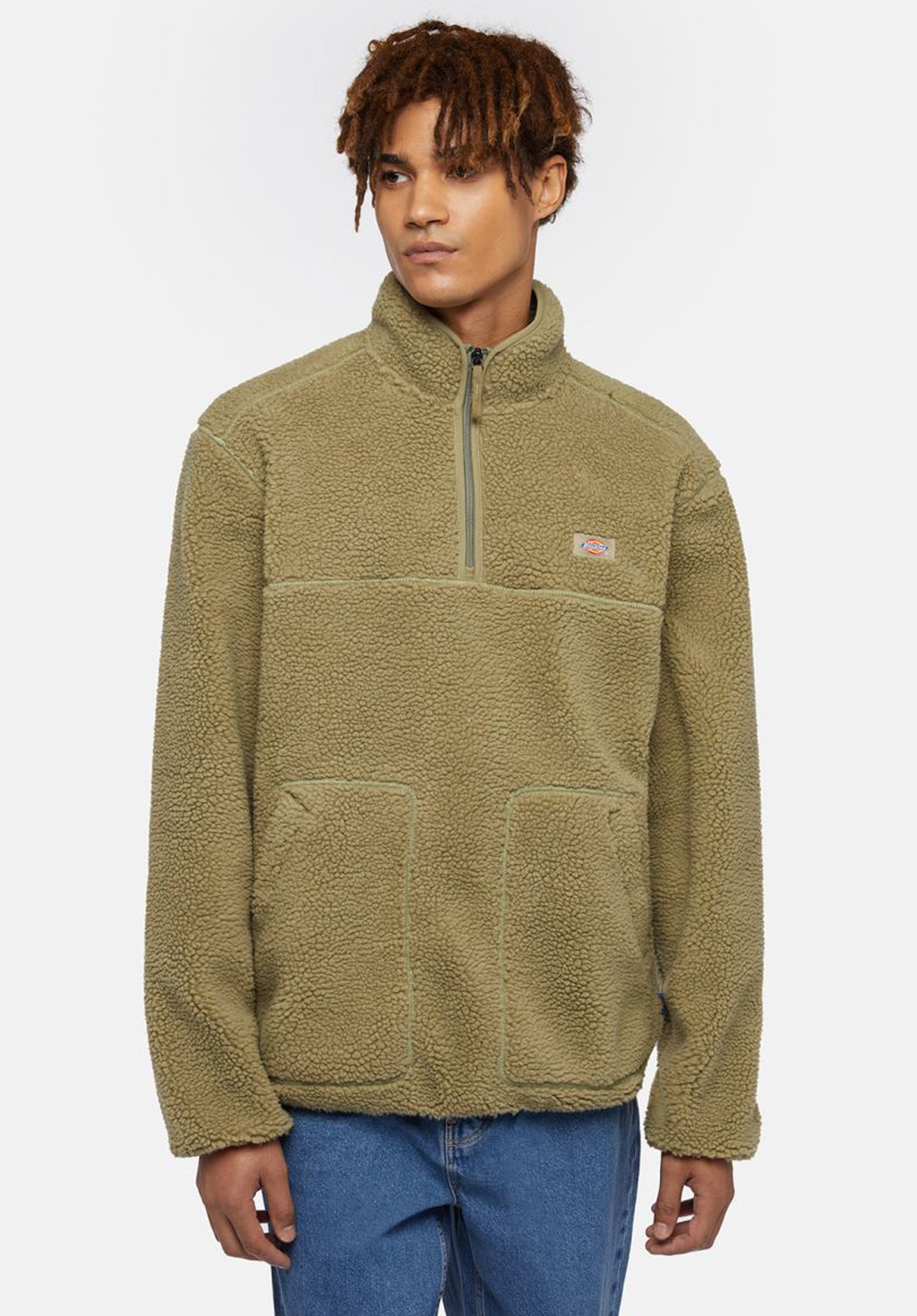Mount Hope Quarter Zip Dickies Sweatshirt in imperialgreen for men