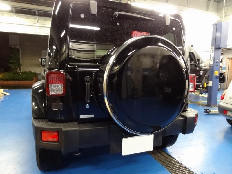 JKラングラー ハードタイプスペアタイヤカバー取り付け - 4WD SHOP