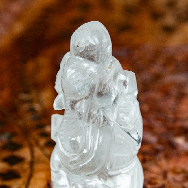 一点物・天然石】手彫りのクリスタル・ガネーシャ - 水晶 約78g の通販