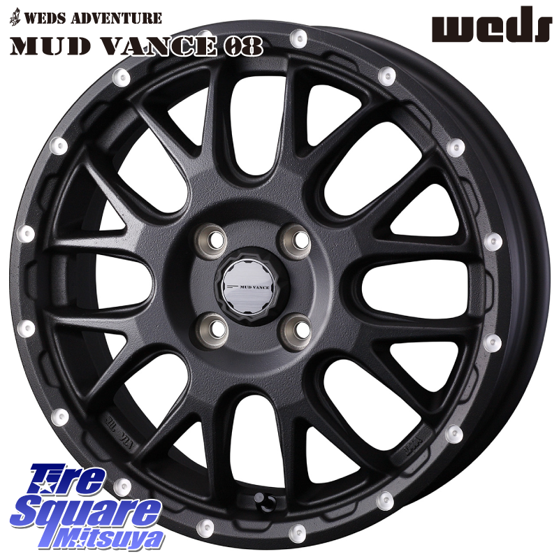 WEDS 41120 マッドヴァンス MUD VANCE 08 BK ホイール 12インチ の詳細