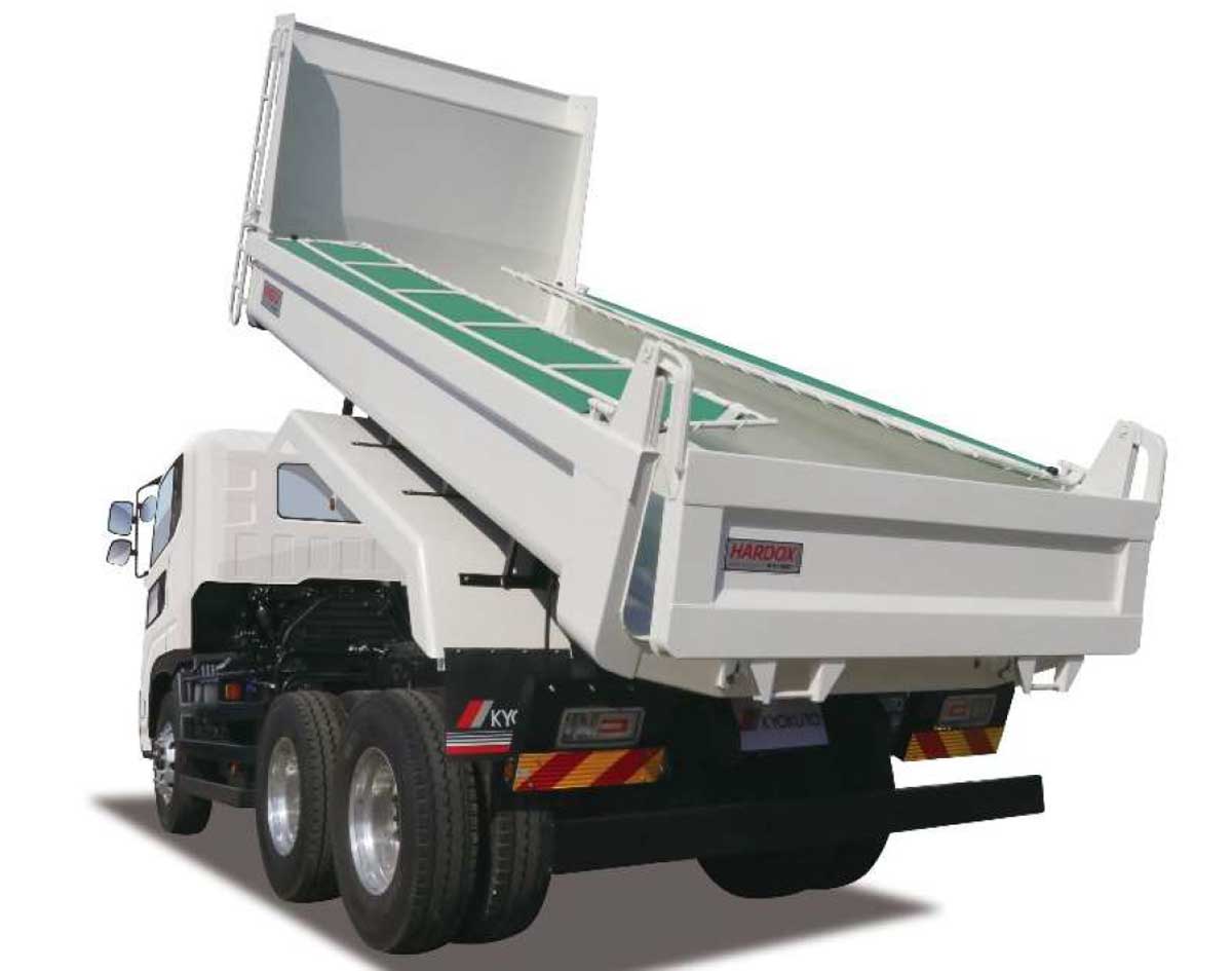 極東開発／ジャパンモビリティショーに10tリヤダンプトラック出展