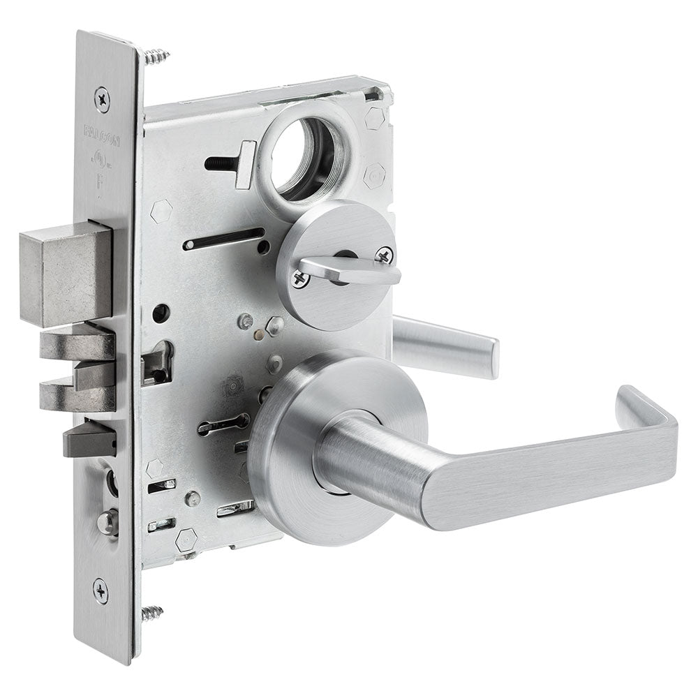 Falcon MA531L DG Apartment Mortise Lock, Dane Lever, Gala Rose