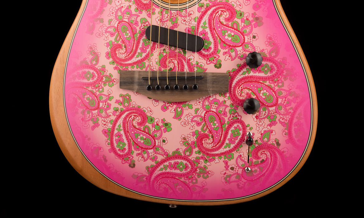 Used Fender Limited Edition American Acoustasonic Telecaster Pink