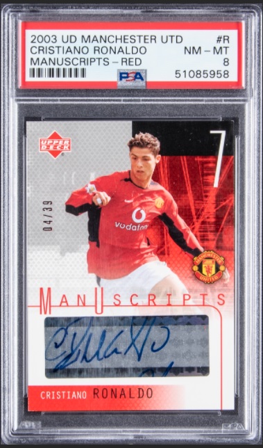 日本からのクリロナ「1 of 1」オートは139万円！ 歴代3位タイの高額