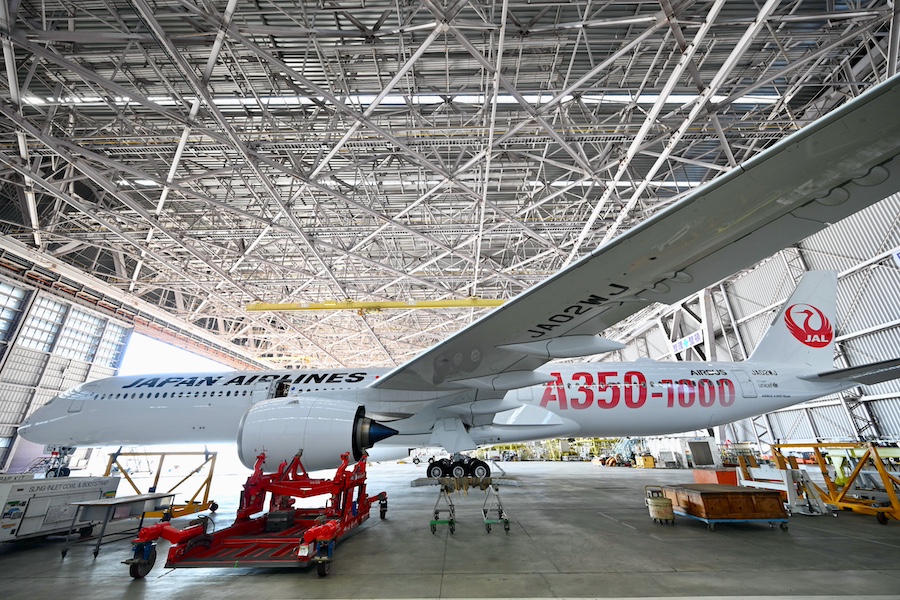JALのA350-1000、2号機「JA02WJ」にも赤いロゴ 3号機は未定 - TRAICY