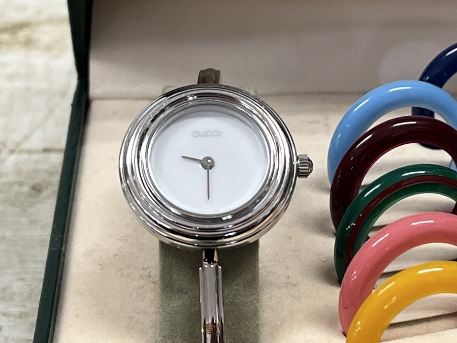 大人気のハイブランド！GUCCI（グッチ）チェンジベゼル 腕時計を買取