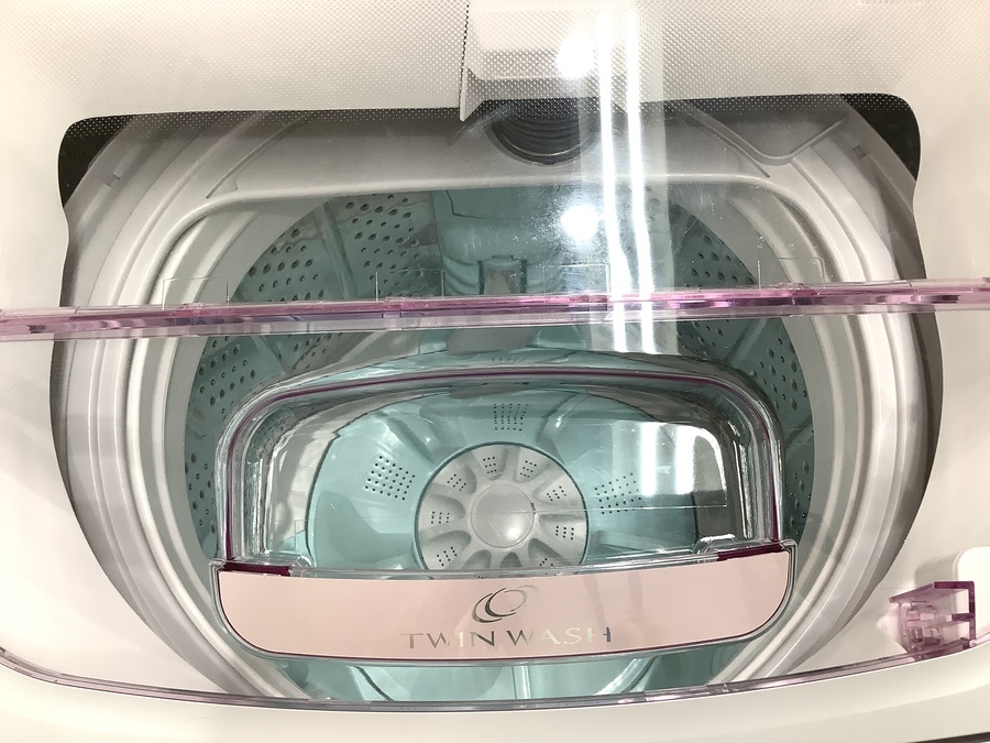 節水洗濯で環境にも優しい♪AQUA（アクア）から可愛いピンク色の洗濯機