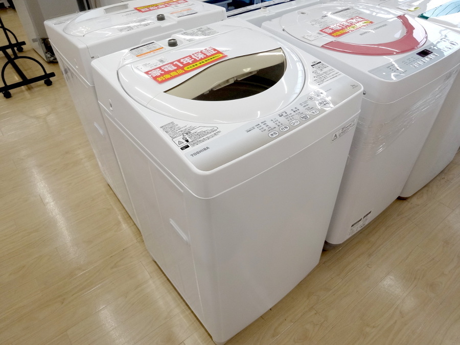 東芝 全自動洗濯機 5.0㎏ AW-5G6 風乾燥付き 2018年 N0665 AW-5G6-W 全