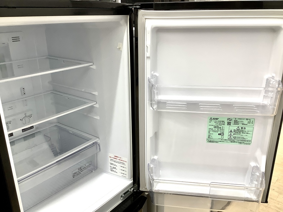 三菱電気株式会社 三菱ノンフロン冷凍冷蔵庫 MR-P15C-B型 2018年製造