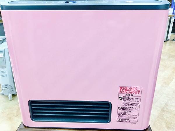 ピンクのかわいらしい都市ガスファンヒーターが未使用で入荷！【摂津店