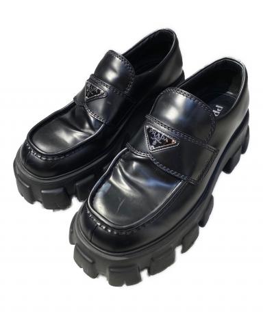 中古・古着通販】PRADA (プラダ) モノリス ブラッシュドレザー