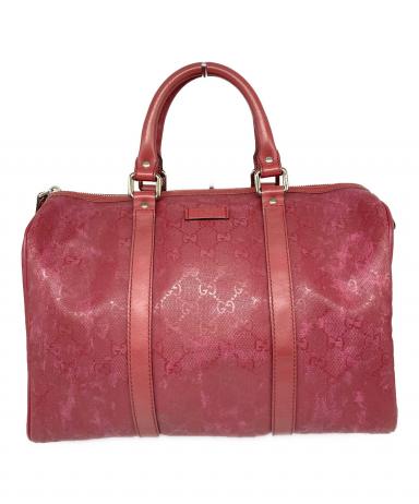 中古・古着通販】GUCCI (グッチ) ミニボストンバッグ ピンク｜ブランド