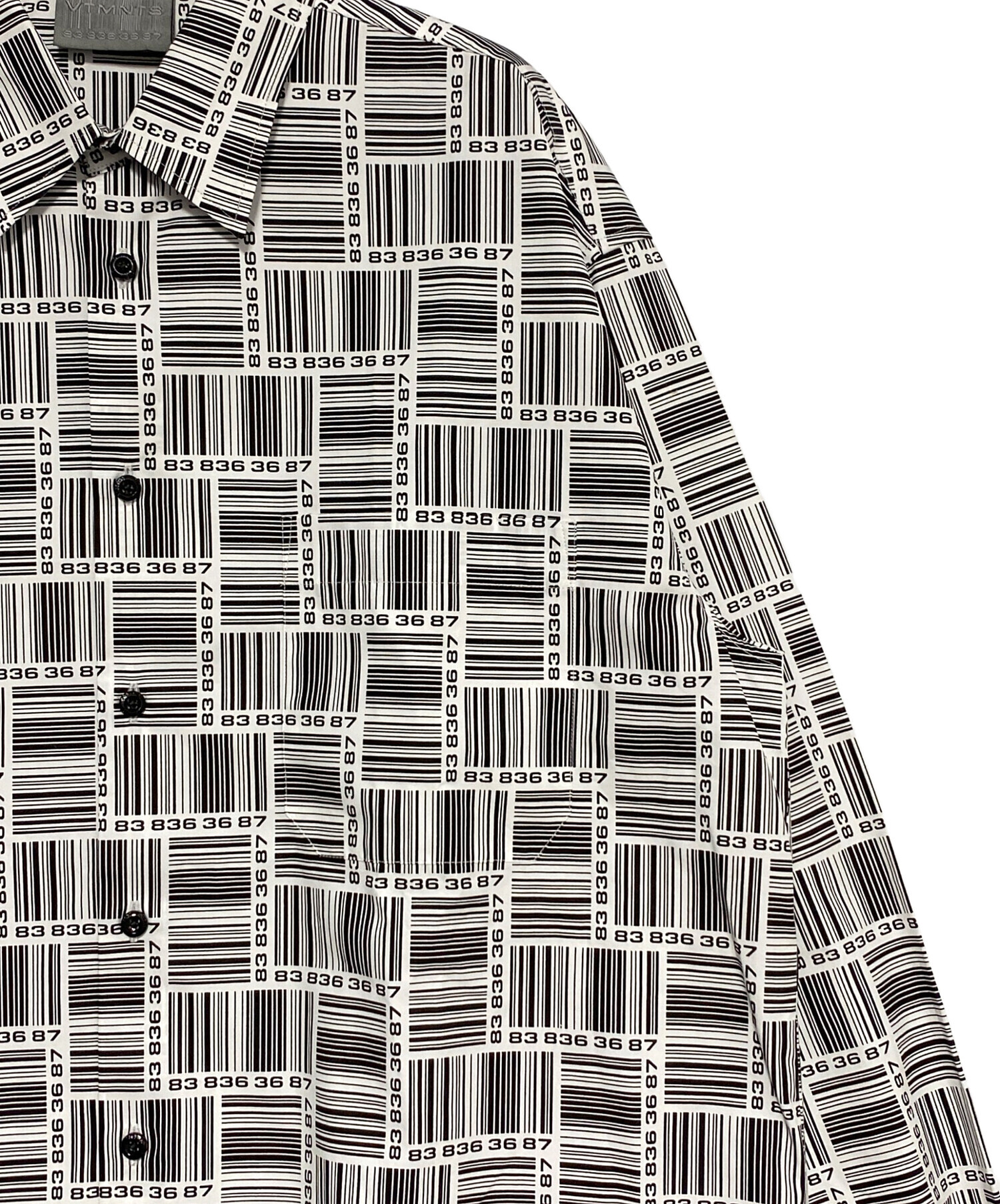 中古・古着通販】VETEMENTS (ヴェトモン) BARCODE MONOGRAM SHIRT