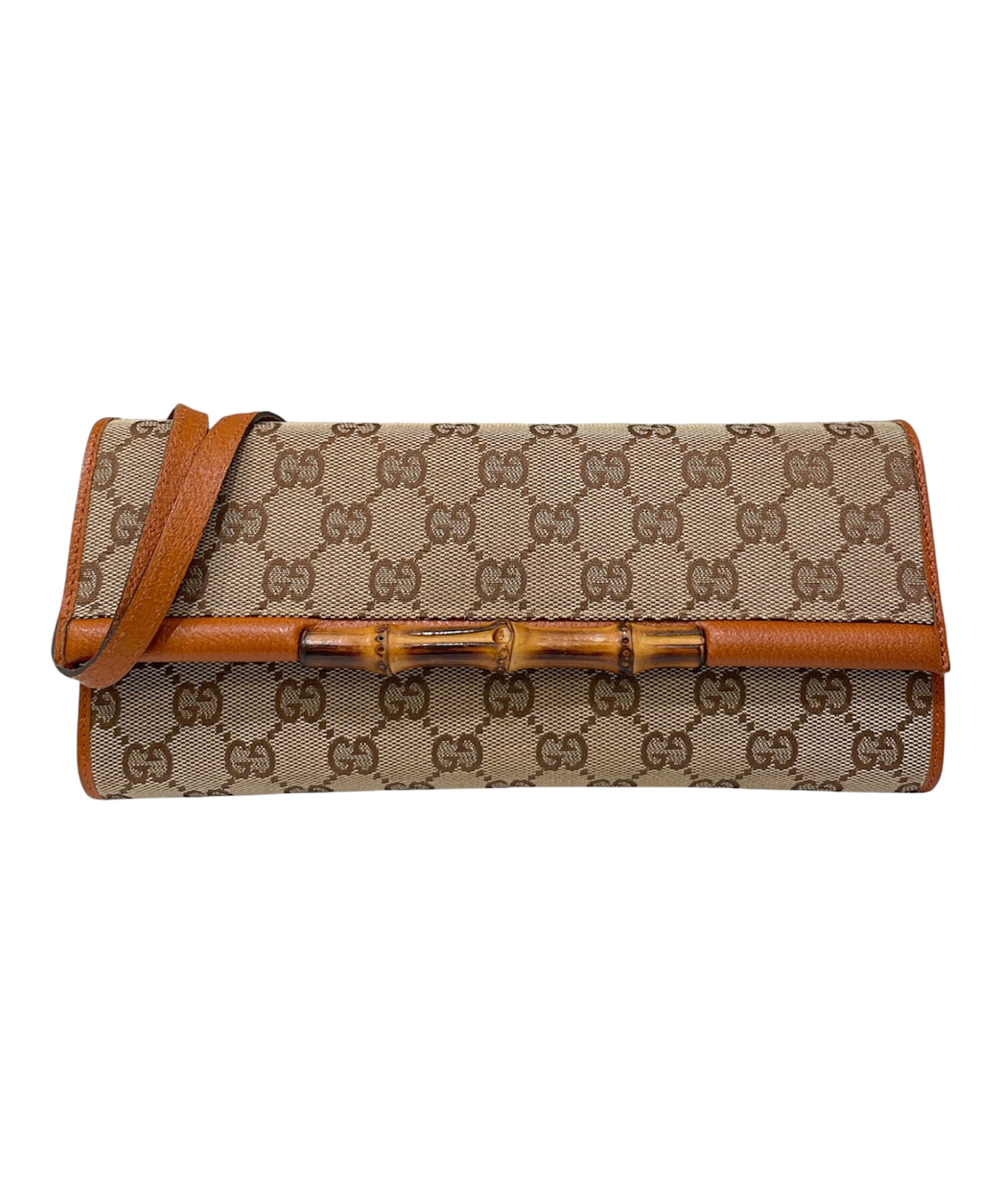 中古・古着通販】GUCCI (グッチ) バンブー GGキャンバス バッグ