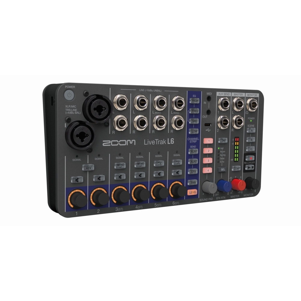 ZOOM LiveTrak L6 10-Track Mixer Recorder - Trew Audio