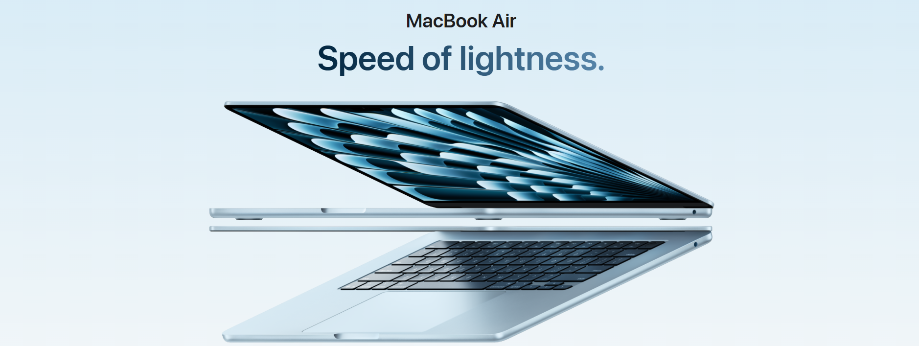 Apple MacBook Air M4 Chip 13-inch, 16GB RAM, 512GB SSD - Sky Blue