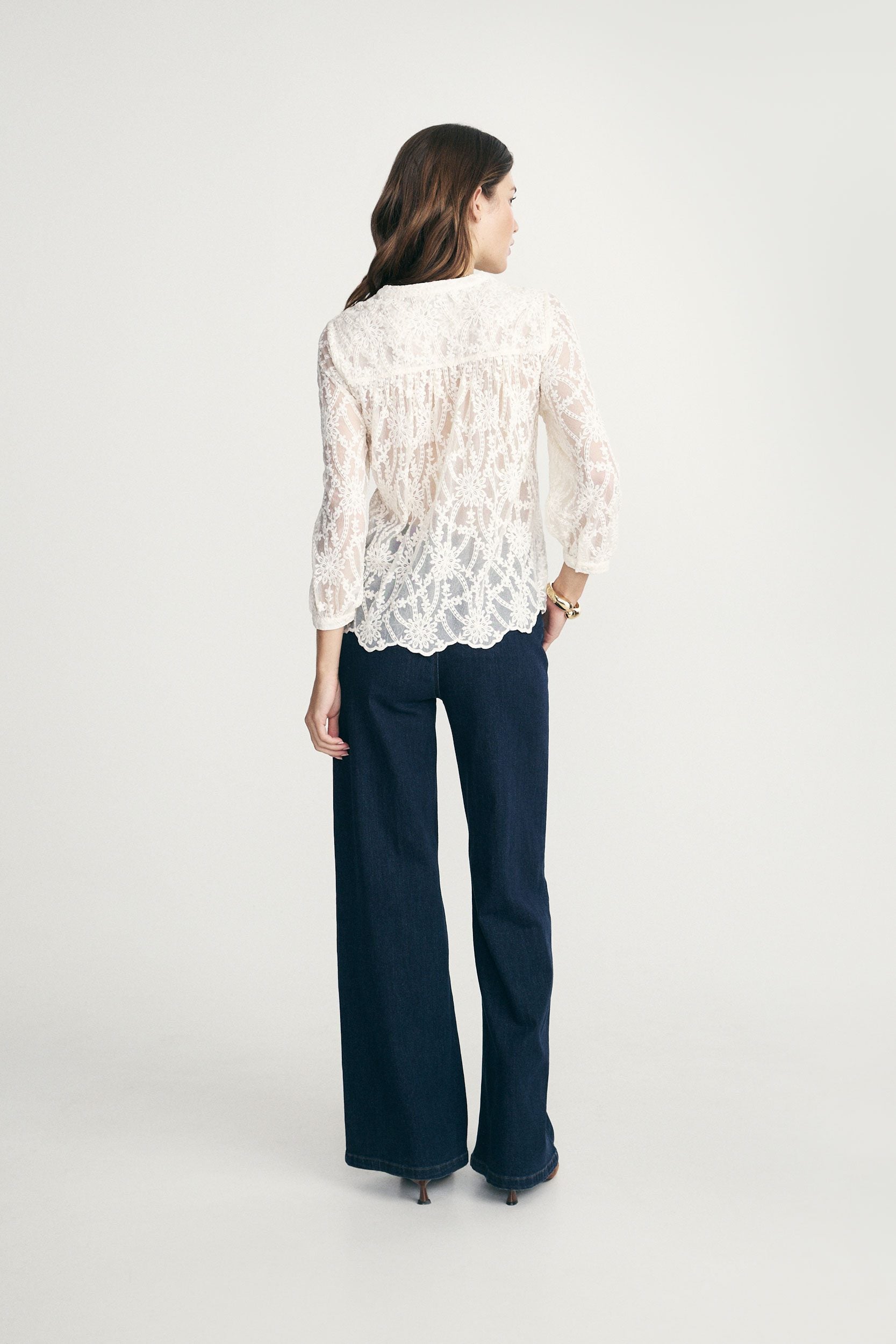 Floral lace blouse