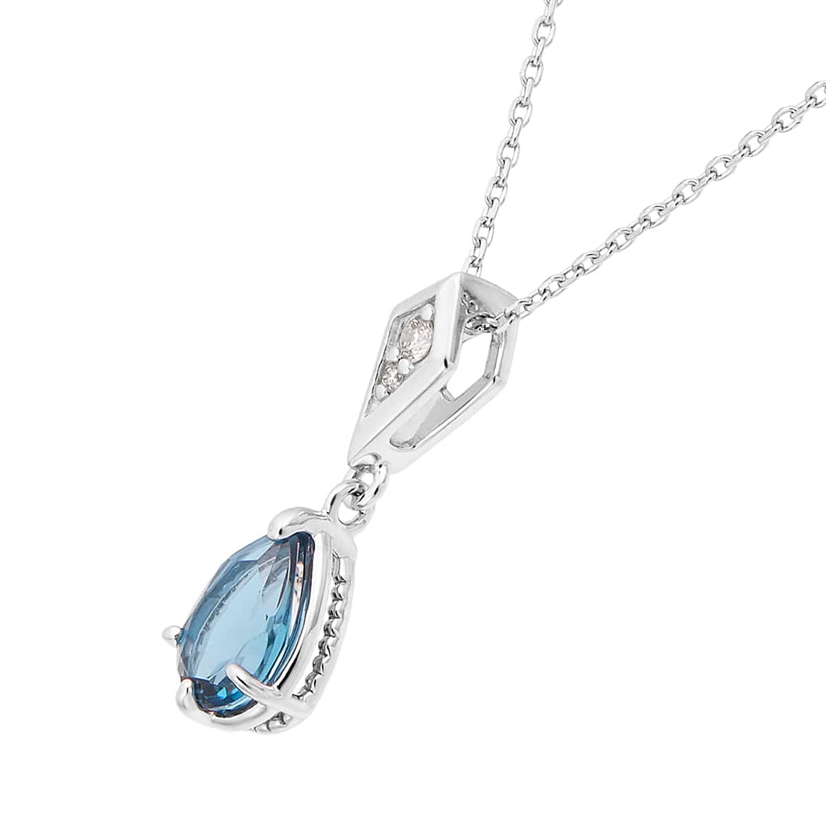 プラチナロンドンブルートパーズネックレス(RPN314-002)|TSUTSUMI